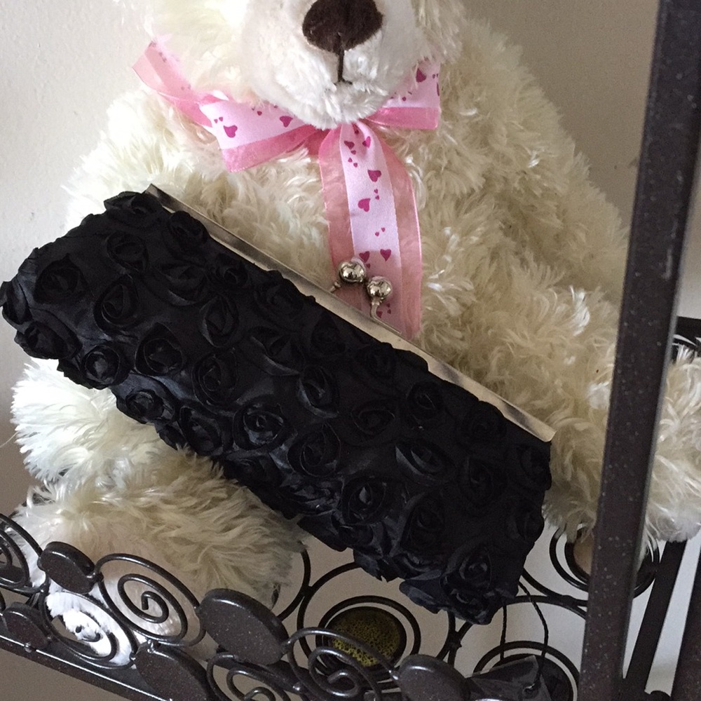 Rolling Sage Black Clutch Bag, a real beauty!